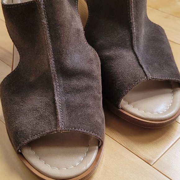 Suede Wedge Sandals - Picture 2 of 7